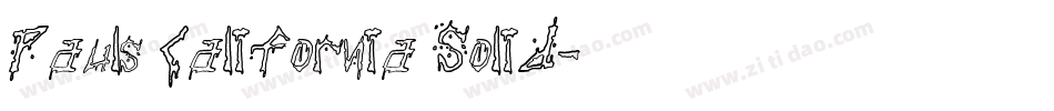 Pauls California Solid字体转换